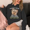Yorkshire Terrier Yorkie Dog Professional Human Trainer Women's Hoodie, funny design