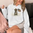 Boston Terrier 4th Of July US American Flag Dog Patriotic Women's Hoodie, Patriotic Boston Terrier Gifts, American Boston Terrier Gifts, Boston Terrier 4th Of July Gifts, funny design