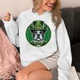 Boston Terrier Dog St Patricks Day Irish Pet Lover Men Women Kids Women's Hoodie, funny design