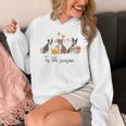 Boston Terrier Fall Pumpkin Tis The Season Autumn Women Women's Hoodie, funny design
