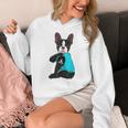 Boston Terrier I Love Mom Apparel Women's Hoodie, Couple Gifts, Mom Gifts, Boston Terrier Mom Gifts, funny design