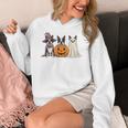 Spooky Ghost Boston Terrier Pumpkin Halloween Dog Lover Women's Hoodie, Boston Terrier Ghost Gifts, Boston Terrier Halloween Gifts, funny design