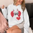 Valentine's Day Boston Terrier Women's Hoodie, funny design