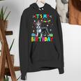 My Birthday Colorful Costume Boston Terrier Party Women's Hoodie, funny gift