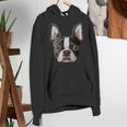 Boston Terrier Cute Puppy Face Dog Lover Pet Owner Women's Hoodie, funny gift