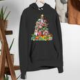 Boston Terrier Dog Christmas Tree Lights Xmas Pajama For Men Women Kids Women's Hoodie, Boston Terrier Christmas Hoodies, funny gift