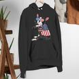 Boston Terrier Dog Merica 4th Of July Usa American Flag Men Women's Hoodie, American Boston Terrier Hoodies, Boston Terrier 4th Of July Hoodies, funny gift