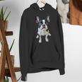 Boston Terrier Dog Motif Pet Art Boston Terrier Men Women Kids Women's Hoodie, funny gift