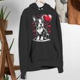 Boston Terrier Dog Valentine's Day Dog Owner Women's Hoodie, funny gift