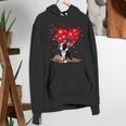 Boston Terrier Lover Heart Shape Boston Terrier Valentine Women's Hoodie, funny gift