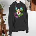 Boston Terrier In Red Day Of The Dead Sugar Skull Dog Women's Hoodie, funny gift