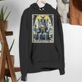 Boston Terrier Tarot Card Dog Women's Hoodie, Boston Terrier Tarot Hoodies, funny gift
