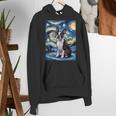 Boston Terrier Van Gogh Starry Night Women's Hoodie, funny gift
