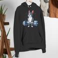 Boston Terrier Weightlifting Deadlift Men Fitness Gym Women's Hoodie, Boston Terrier Gym Hoodies, funny gift