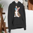 Brindle Boston Terrier Dog Patriotic Shirt USA Flag Women's Hoodie, Patriotic Boston Terrier Hoodies, funny gift