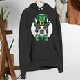 Green Boston Terrier Shamrock St Patricks Day Boston Terrier Women's Hoodie, funny gift