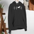 Scottish Terrier Dog Heartbeat Scottie Dog Lover T-Shirt Women's Hoodie, funny gift