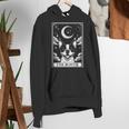 Tarot Card Vintage Crescent Moon Boston Terrier Dog Mom Women's Hoodie, Boston Terrier Mom Hoodies, Boston Terrier Tarot Hoodies, funny gift