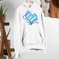 Bavarian Flag As Heart Blue Diamond Bavaria Women's Hoodie, funny gift