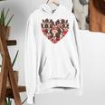 Boston Terrier Heart Valentine Boston Terrier Women's Hoodie, funny gift