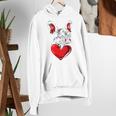 Valentine's Day Boston Terrier Dog Vector Women's Hoodie, funny gift