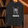 4th July Blue Heeler Dog Merica Patriotic USA Flag Cute Women's Hoodie, gift for family, gift for coworker