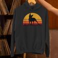 Boston Terrier Bostie Sunset Retro Dog Pet Mom Dad Women's Hoodie, Boston Terrier Mom Hoodies, Boston Terrier Dad Hoodies, gift for family, gift for coworker