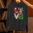 Boston Terrier Christmas Tree Lights Santa Dog Xmas For Men Women Kids Women's Hoodie, Boston Terrier Christmas Hoodies, gift for family, gift for coworker