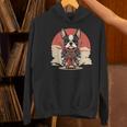Boston Terrier Dog Japanese Style Samurai Dogs Women's Hoodie, gift for family, gift for coworker