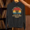 Boston Terrier Lover I'm Only Talking To My Dog Today Women's Hoodie, gift for family, gift for coworker