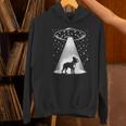 Boston Terrier Mom Dad Dog Alien UFO Women's Hoodie, Boston Terrier Mom Hoodies, Boston Terrier Dad Hoodies, gift for family, gift for coworker
