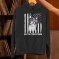 Boston Terrier Papa Cool Dog Lover USA American Flag Men Women Women's Hoodie, American Boston Terrier Hoodies, gift for family, gift for coworker
