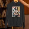 Boston Terrier Ramen Noodles Japanese Art Retro Ocean Waves Women's Hoodie, gift for family, gift for coworker