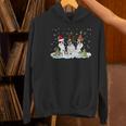 Christmas Boston Terrier Santa Dog Lover Women's Hoodie, Boston Terrier Christmas Hoodies, gift for family, gift for coworker
