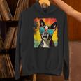 Dog Boston Terrier Hawaiian Women's Hoodie, gift for family, gift for coworker