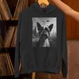 Dog Mom Dad Alien Selfie Boston Terrier UFO For Men Women Women's Hoodie, Boston Terrier Mom Hoodies, Boston Terrier Dad Hoodies, gift for family, gift for coworker