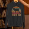 Retro Boston Terrier Dad Dog Owner Pet Bostie Father Women's Hoodie, Boston Terrier Dad Hoodies, gift for family, gift for coworker