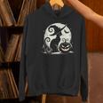 Scary Halloween Cat Costume Retro Cat Moon For Men Women Kids Women's Hoodie, gift for family, gift for coworker