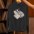 Sleepy Boston Terrier Pajama Men Women Kids Women's Hoodie, gift for family, gift for coworker