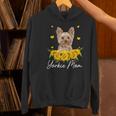 Sunflower Yorkie Mom Dog Lover Women's Hoodie, gift for family, gift for coworker