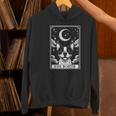 Tarot Card Vintage Crescent Moon Boston Terrier Dog Mom Women's Hoodie, Boston Terrier Mom Hoodies, Boston Terrier Tarot Hoodies, gift for family, gift for coworker