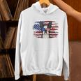 Boston Terrier Dad American Flag 4th Of July Dog Fathers Day Women's Hoodie, Boston Terrier Dad Hoodies, American Boston Terrier Hoodies, Boston Terrier 4th Of July Hoodies, gift for family, gift for coworker