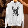 Boston Terrier Dog Motif Pet Illustration Boston Terrier For Men Women Kids Women's Hoodie, gift for family, gift for coworker