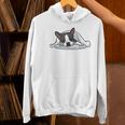 Boston Terrier Dog Official Sleeping Men Women Girls Kids Women's Hoodie, gift for family, gift for coworker