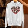 Boston Terrier Heart Valentine Boston Terrier Women's Hoodie, gift for family, gift for coworker
