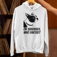 Boston Terrier Shirt Ok Seriously Who Farted Women's Hoodie, gift for family, gift for coworker