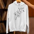 Dandelion Boston Terrier Flower Floral Bostie Tree Women's Hoodie, gift for family, gift for coworker