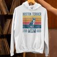 Dog Boston Terrier Mom Vintage Boston Terrier Mom Women's Hoodie, Boston Terrier Mom Hoodies, gift for family, gift for coworker