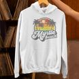 Myrtle Beach South Carolina Retro 70s Vintage Vacation Women's Hoodie, gift for family, gift for coworker