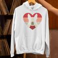 Retro Heart Boston Terrier Dog Vintage Valentine Women's Hoodie, gift for family, gift for coworker